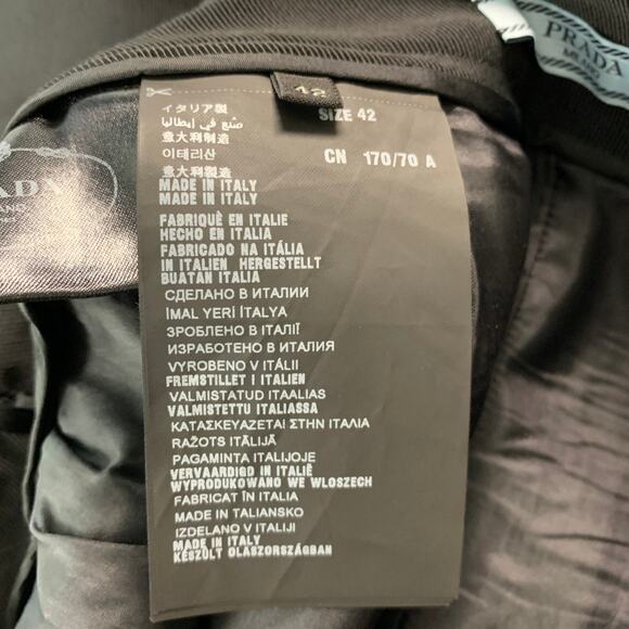 PRADA Size 6 Black Wool Pencil Knee-Length Skirt - Picture 5 of 7